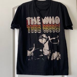 Black “The Who” band tee
